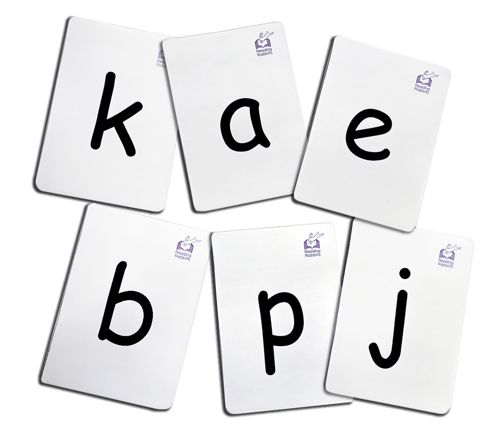 Reading Rabbits Phonics Cards A4 Teaching Set- Initial Sounds