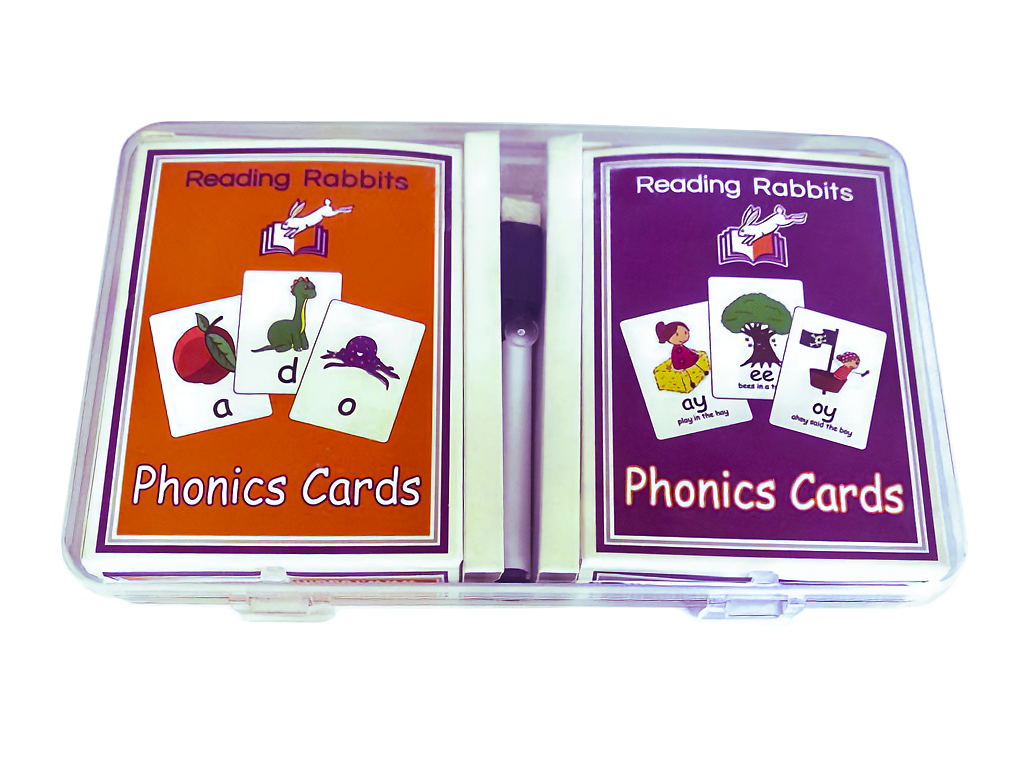 Reading Rabbits Phonics Cards- Double Set