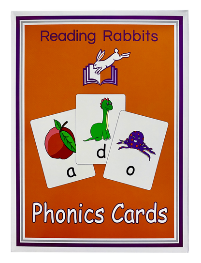 Reading Rabbits Phonics Cards A4 Teaching Set- Initial Sounds