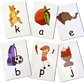 Reading Rabbits Phonics Cards A4 Teaching Set- Initial Sounds