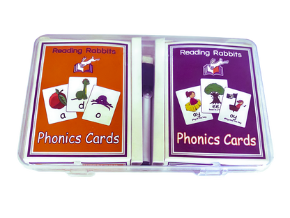 Reading Rabbits Phonics Cards- Double Set